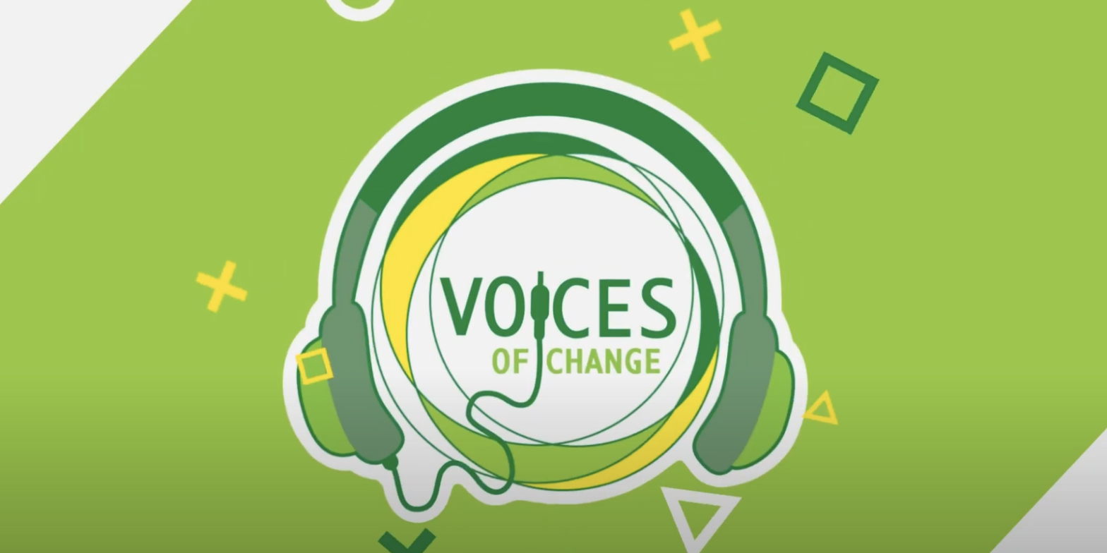 An image of the logo for the podcast Voices of Change. Nick Seebruch, rabble's editor, was a guest on a recent episode.